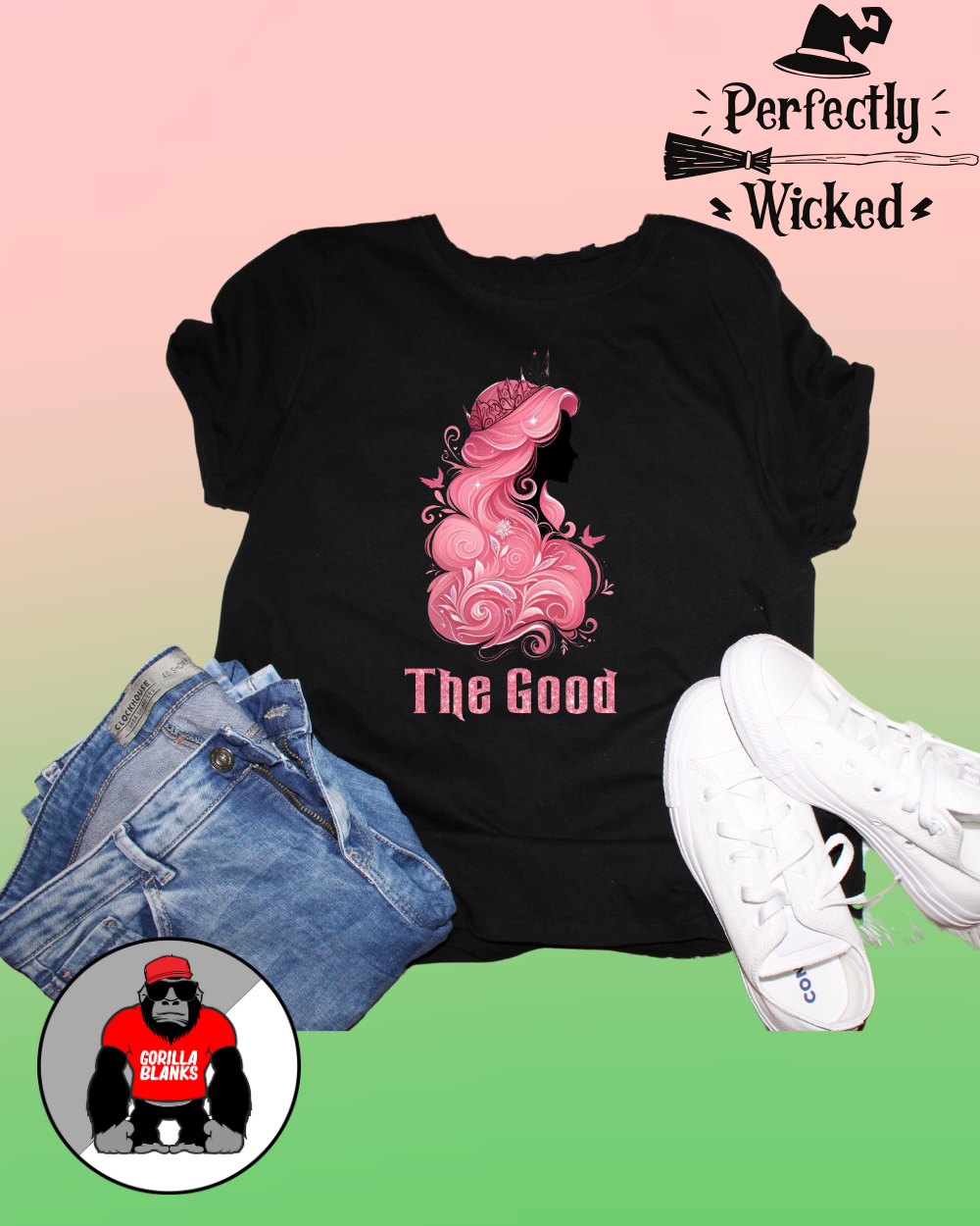 Ready to Press Transfer- Movies-Wicked - The Good- Pink Witch