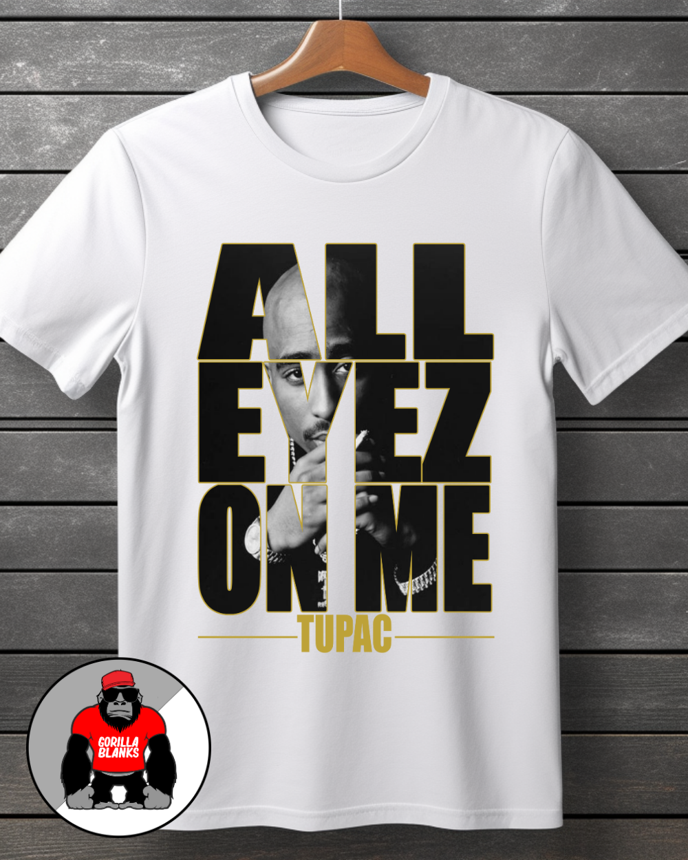 Ready to Press Transfer- Streetwear-Tupac All Eyes on Me