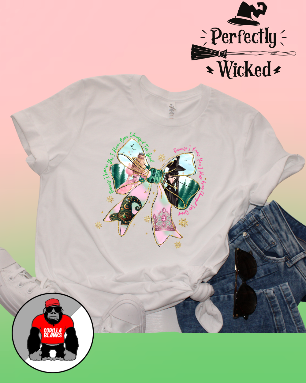 Ready to Press Transfer- Movies-Wicked -Photo Bow