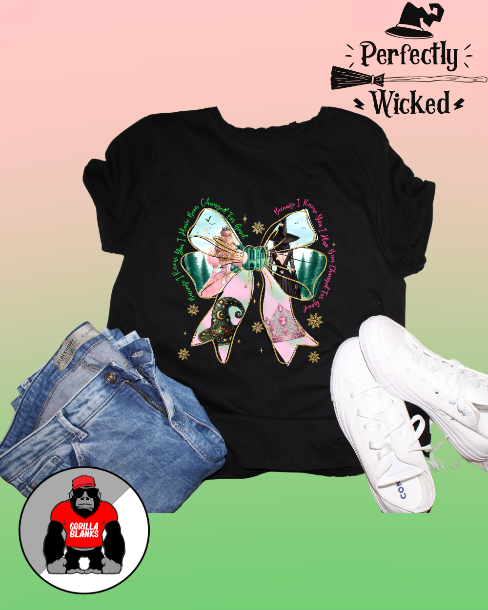 Ready to Press Transfer- Movies-Wicked -Photo Bow