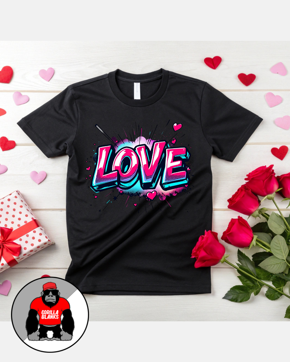 Ready to Press Transfer-Love- Pop Art Style