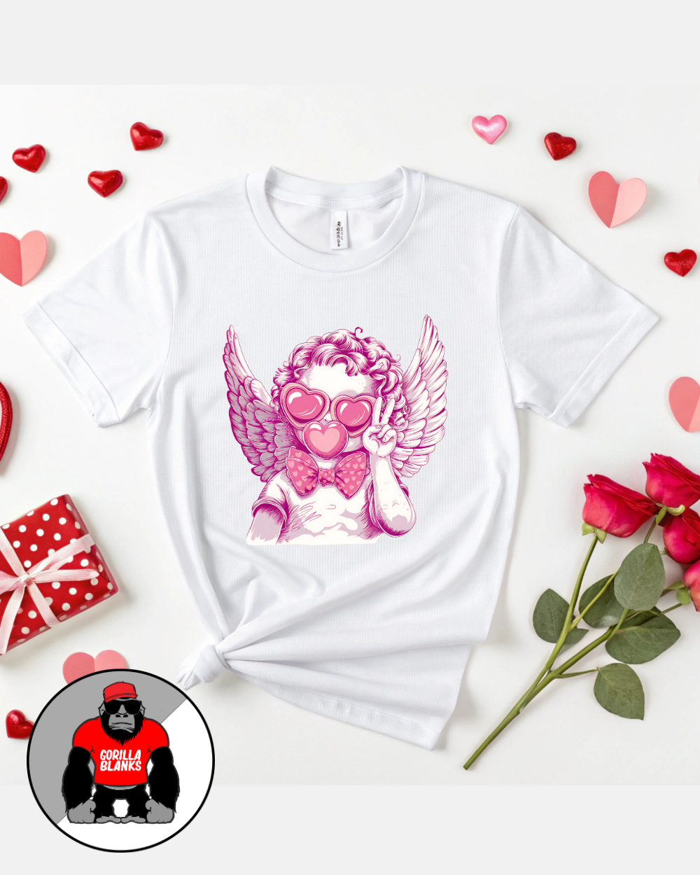 Ready to Press Transfer-Valentines-Peace Cupid