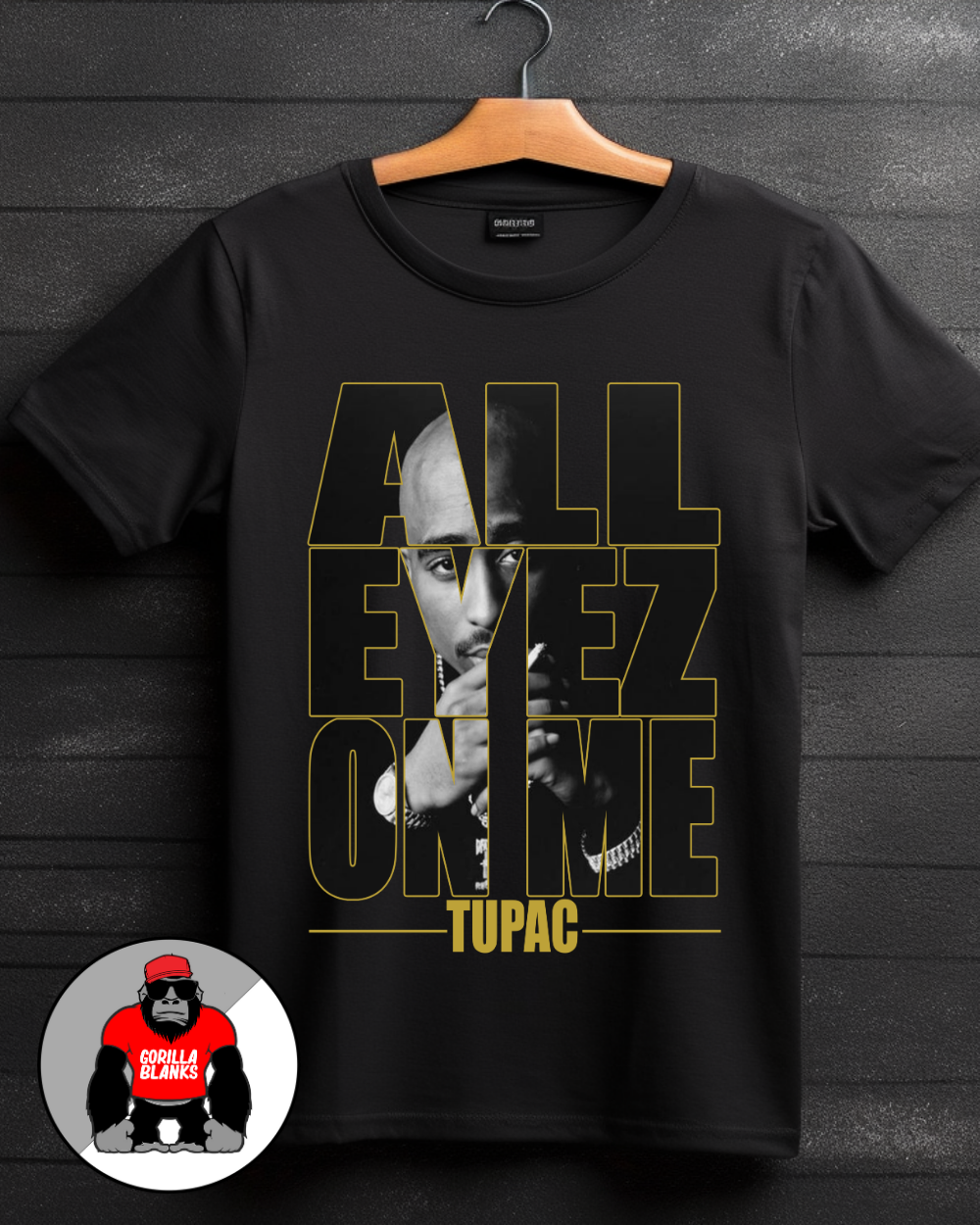 Ready to Press Transfer- Streetwear-Tupac All Eyes on Me