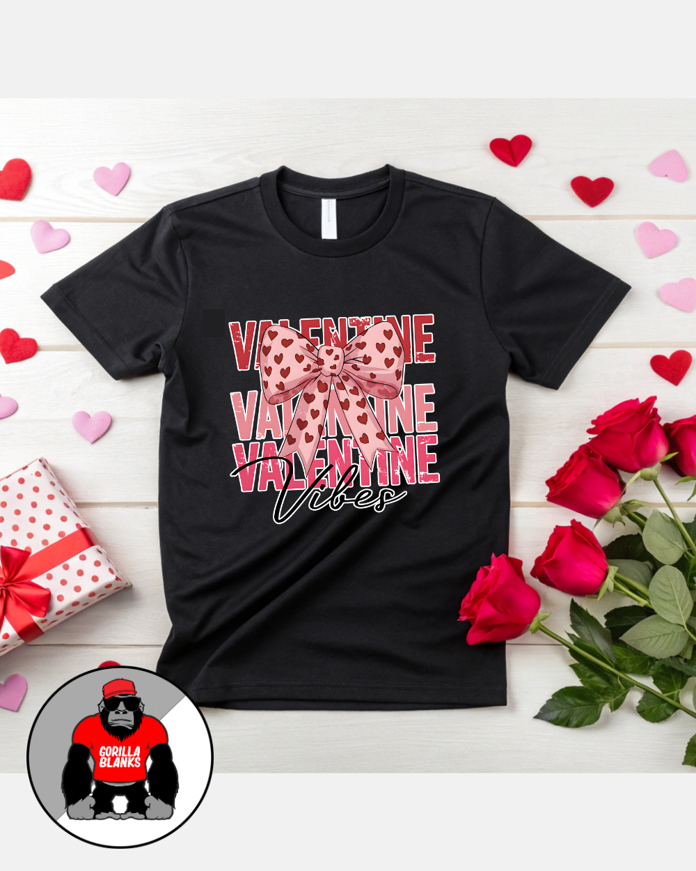 Ready to Press Transfer-Valentines- Valentine Vibes Bow